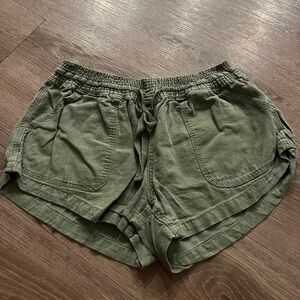 Altar'd State Olive Cargo Shorts